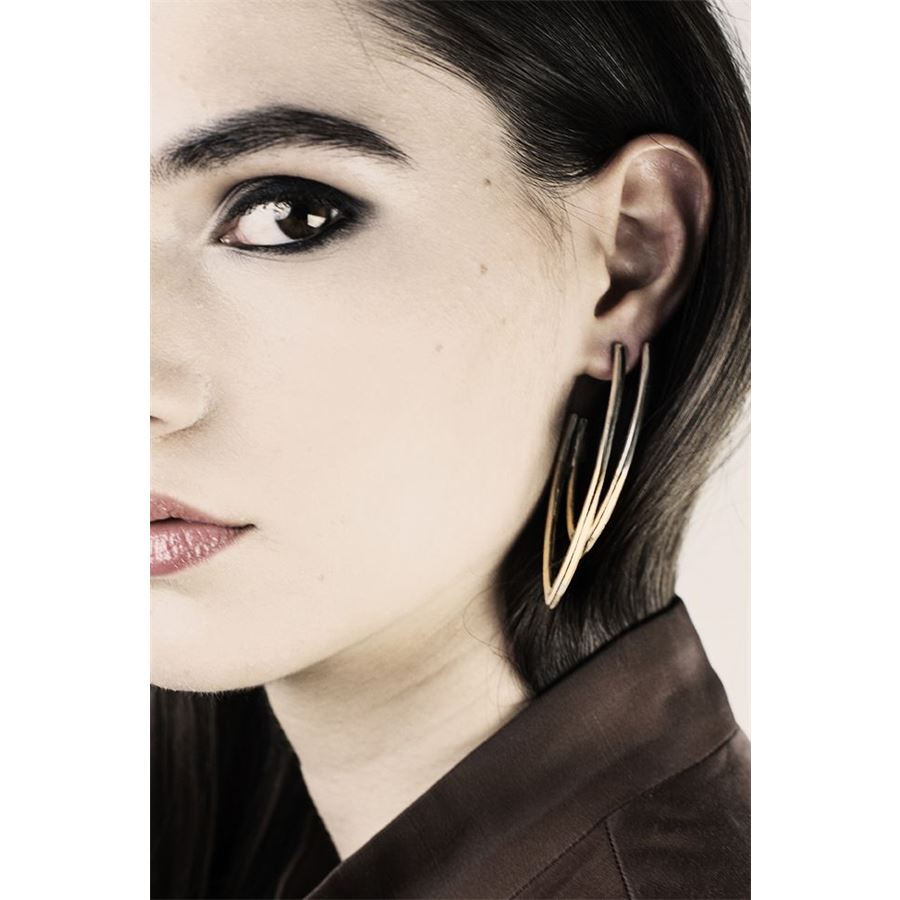 Large angle 'Neon' earrings NEON | OR ANGOLO BIGAGBR